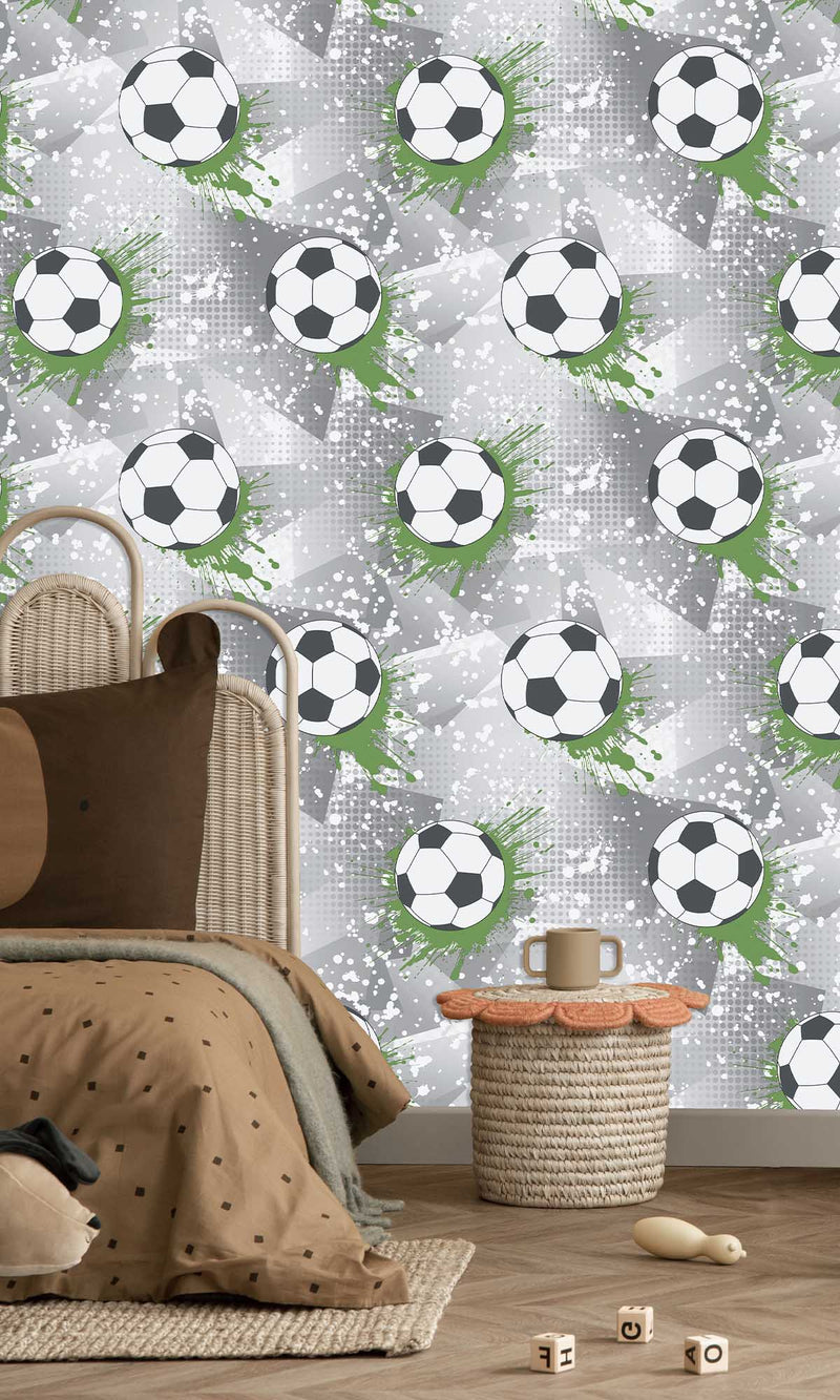 Adventure Awaits Football Frenzy Grey/Green 14092