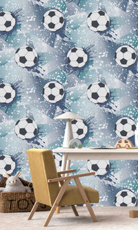 Adventure Awaits Football Frenzy Navy/Teal 14093