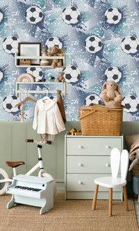 Adventure Awaits Football Frenzy Navy/Teal 14093