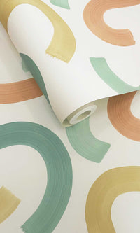 Adventure Awaits Curly Confetti Teal/Ochre/Orange 14111