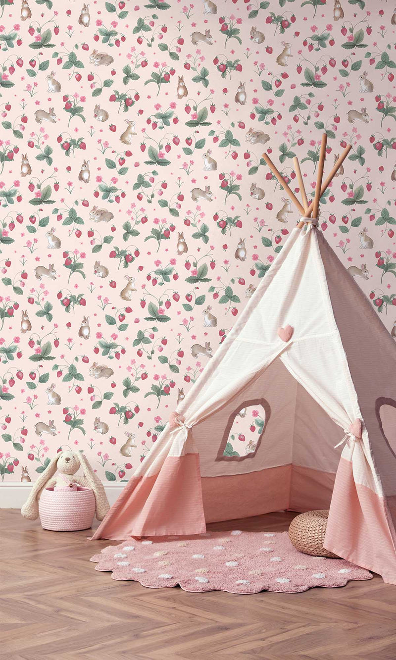 Adventure Awaits Bunnies & Berries Pink 14141