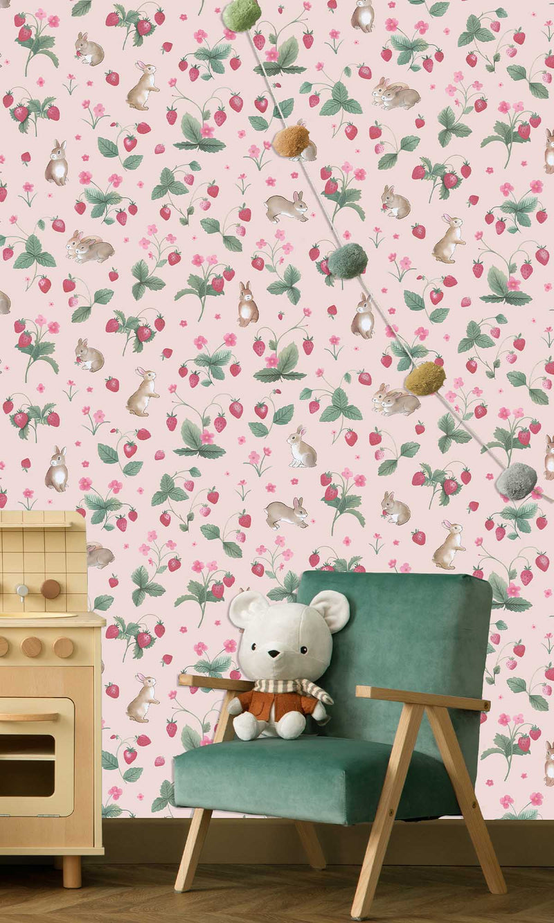 Adventure Awaits Bunnies & Berries Pink 14141