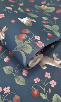 Adventure Awaits Bunnies & Berries Navy 14142