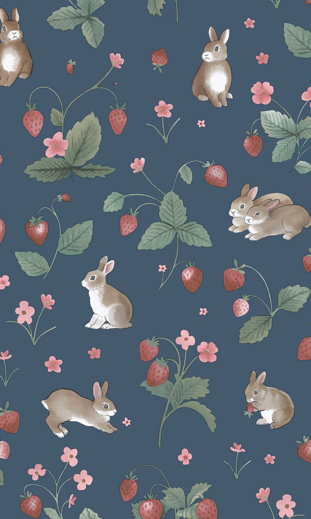Adventure Awaits Bunnies & Berries Navy 14142