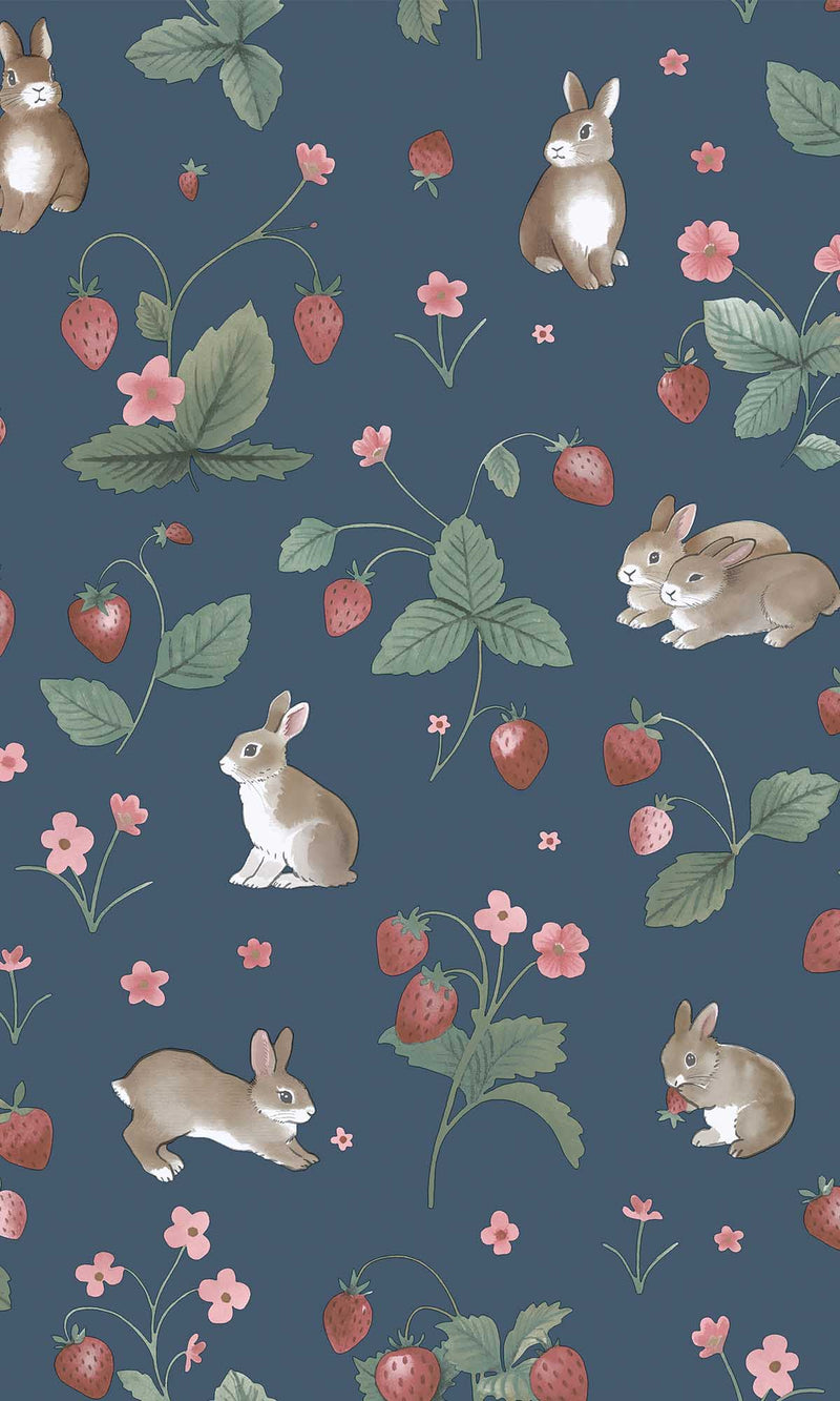 Adventure Awaits Bunnies & Berries Navy 14142