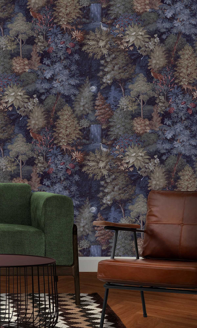 Imaginarium 3 Midnight Woods Navy 14152