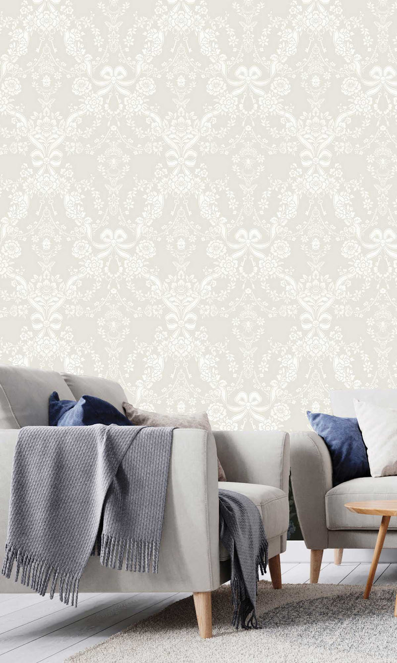 Imaginarium 3 Bow Damask Taupe 14171