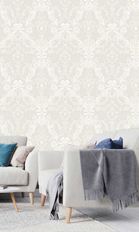 Imaginarium 3 Bow Damask Taupe 14171