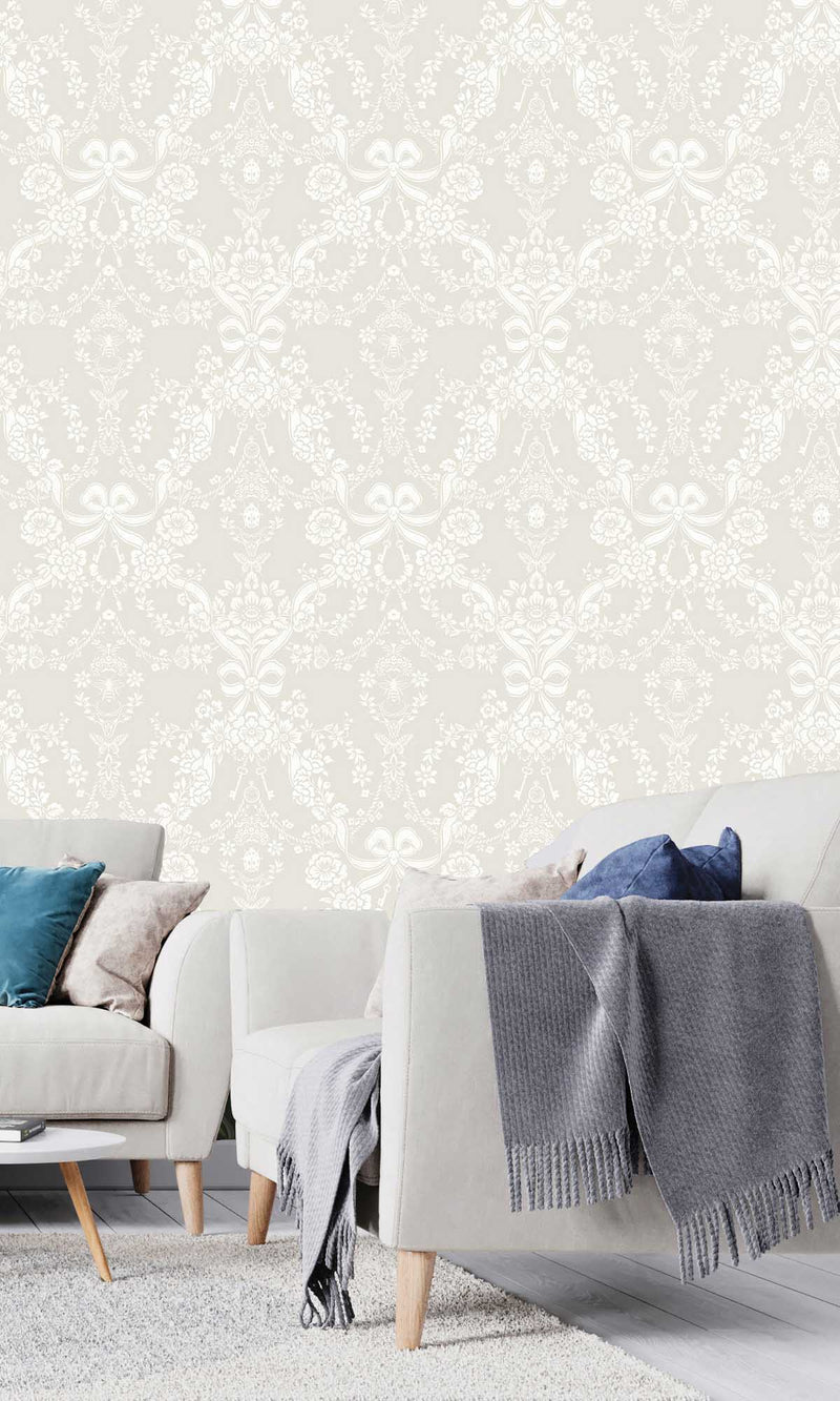 Imaginarium 3 Bow Damask Taupe 14171