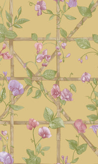 Imaginarium 3 Trailing Floral Trellis Ochre 14201
