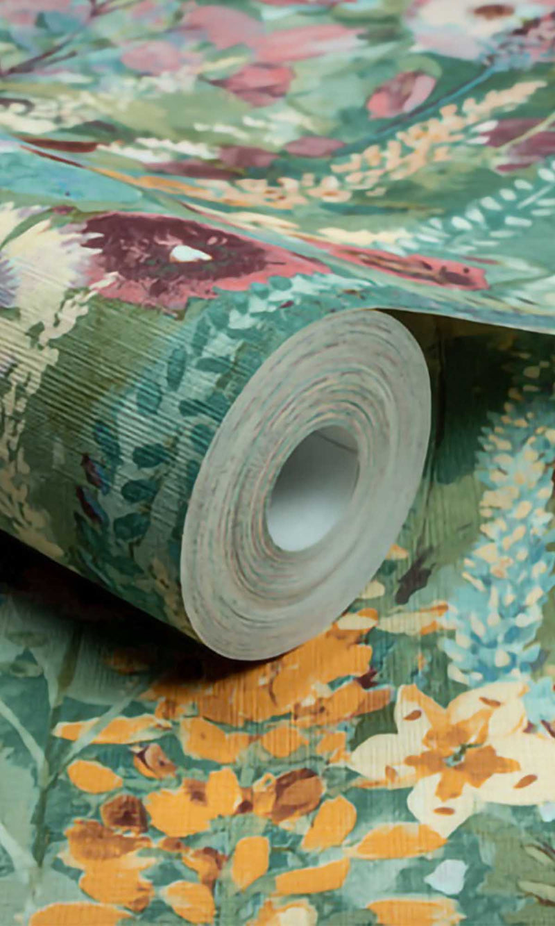 Inia Delphinium Forest Multicolor - Green A74601