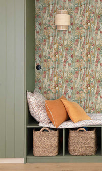 Inia Delphinium Forest Multicolor - Burgundy A74603