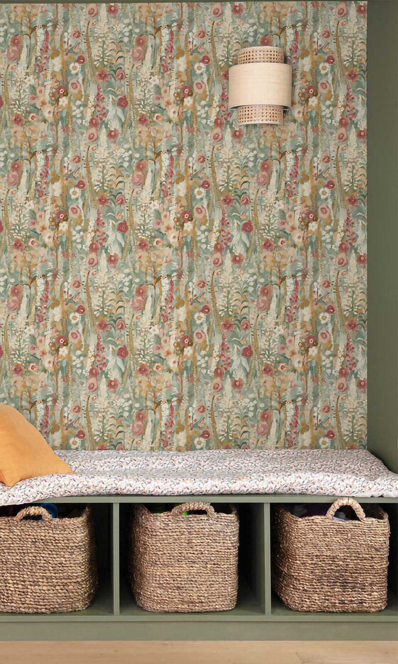 Inia Delphinium Forest Multicolor - Burgundy A74603