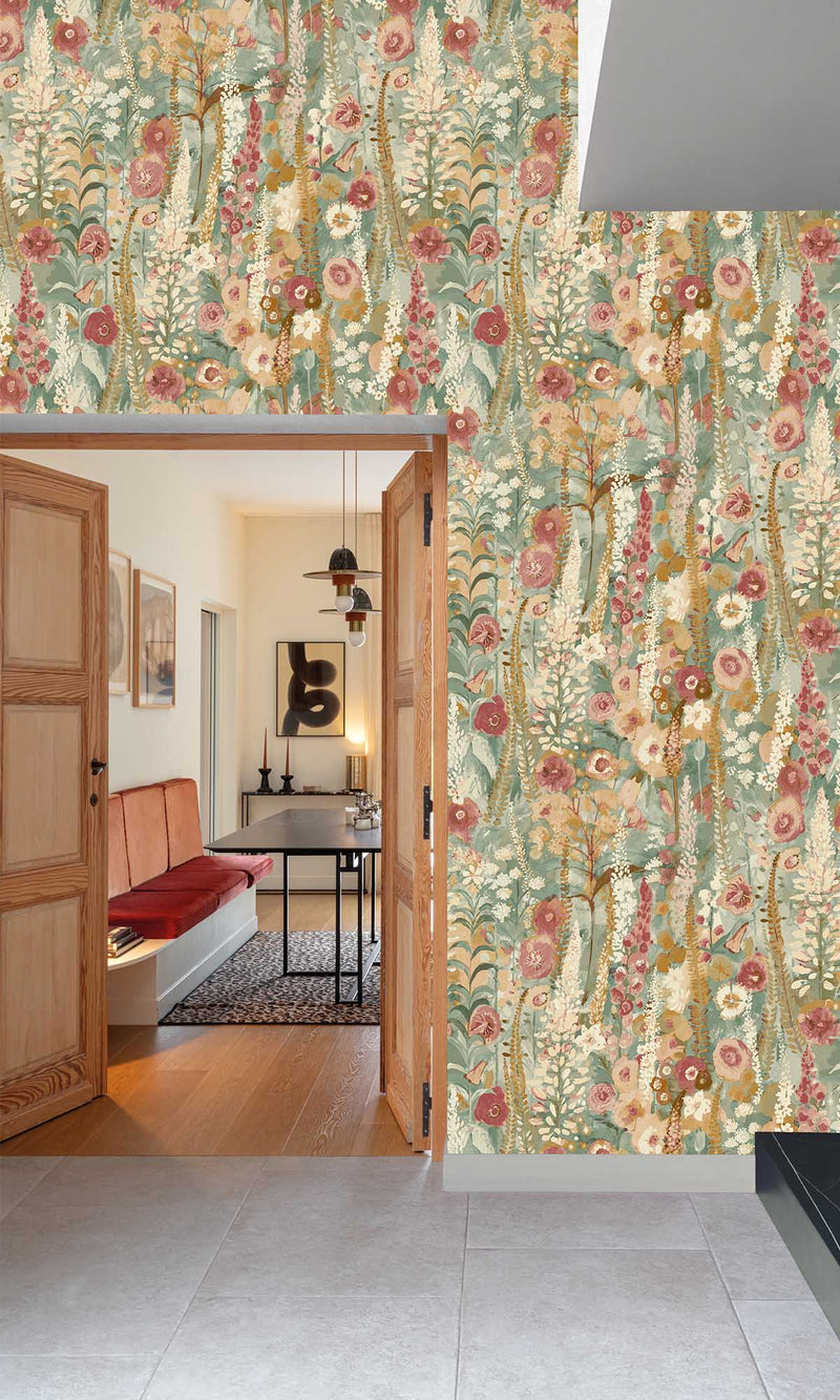 Inia Delphinium Forest Multicolor - Burgundy A74603