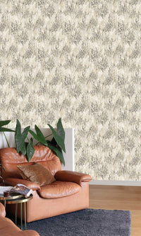 Inia Abstract Grasses Newsprint Grey A82801