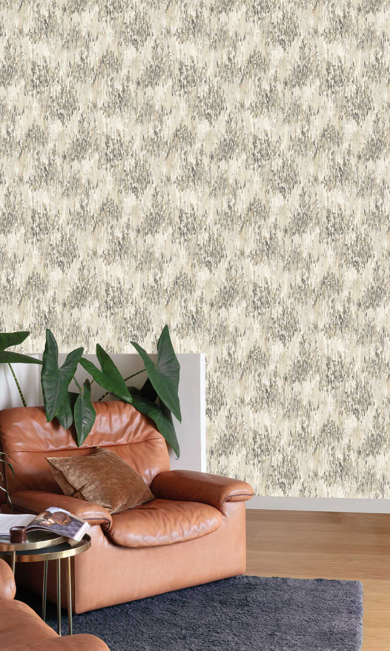 Inia Abstract Grasses Newsprint Grey A82801