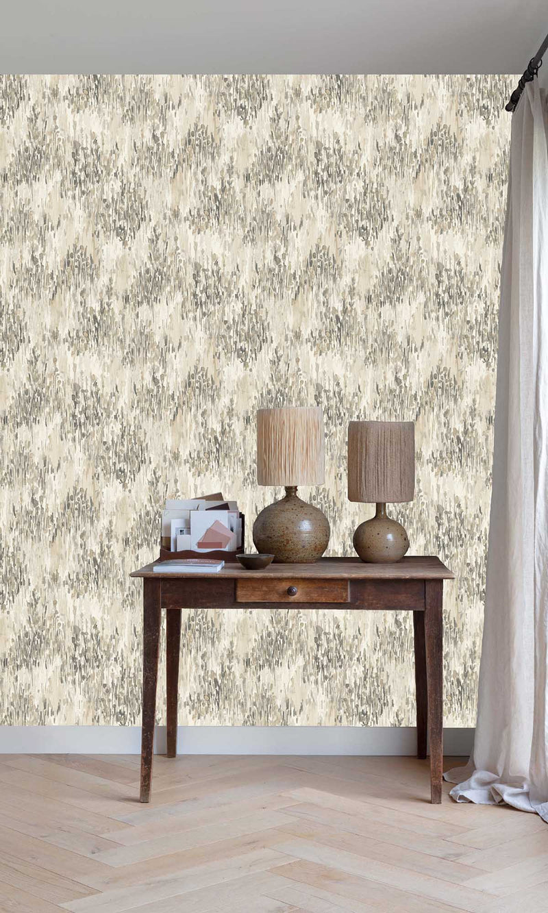 Inia Abstract Grasses Newsprint Grey A82801