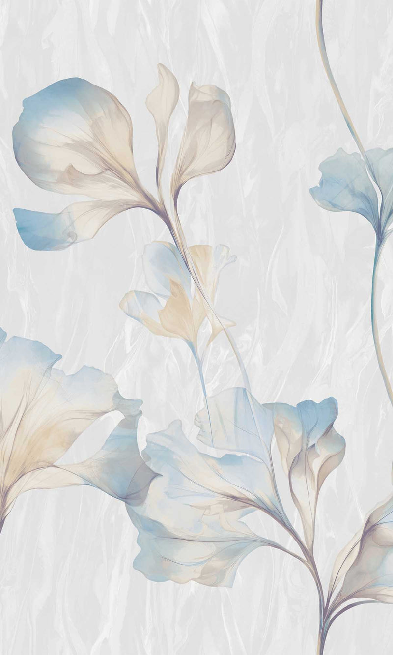 Very Silk Flower Pewter Blue VE3307