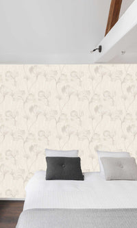 Very Silk Flower Merino Beige VE3308