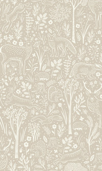 Little Dreamers Woodland Animals Oyster Haze LD3403