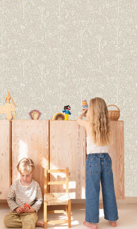 Little Dreamers Woodland Animals Oyster Haze LD3403