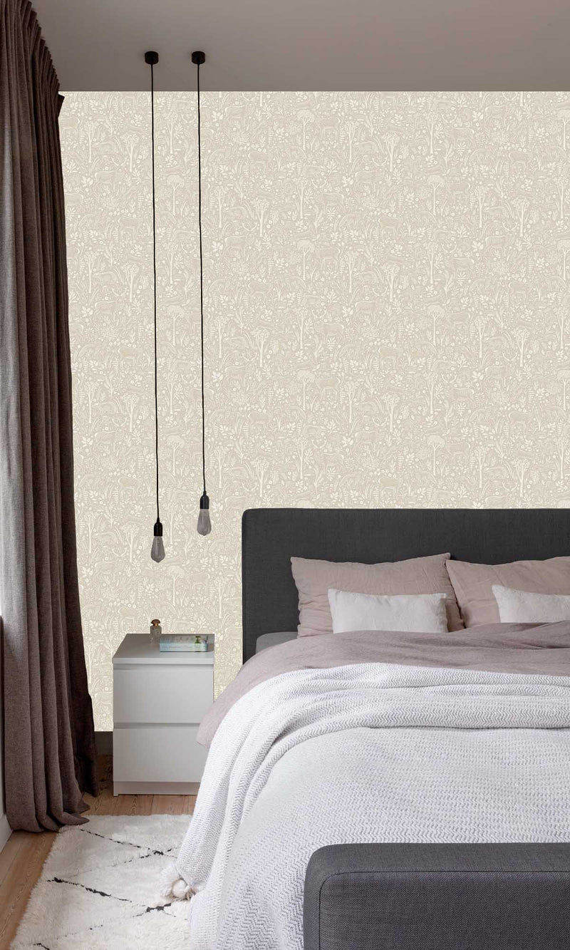 Little Dreamers Woodland Animals Oyster Haze LD3403