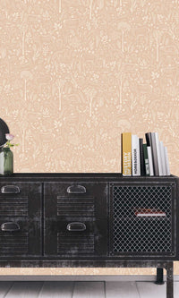 Little Dreamers Woodland Animals Retro Peach LD3418