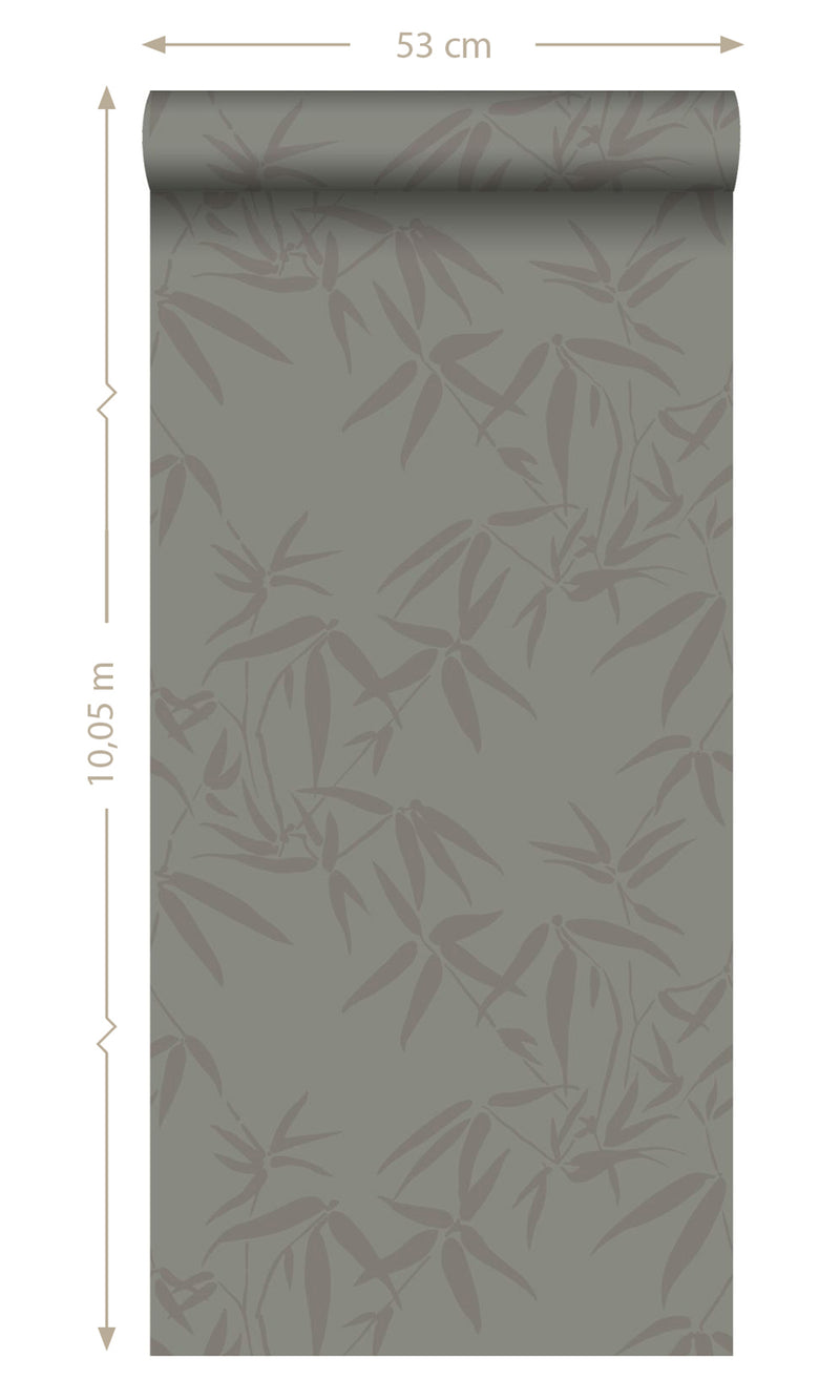 Origin City Chic Warm Gray Bamboo Leaves 347739