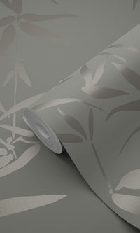 Origin City Chic Warm Gray Bamboo Leaves 347739