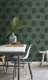 Origin Paradise Dark Green Palm Trees 139321