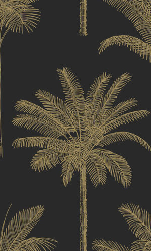 Origin Paradise Black and Gold Palm Trees 139322