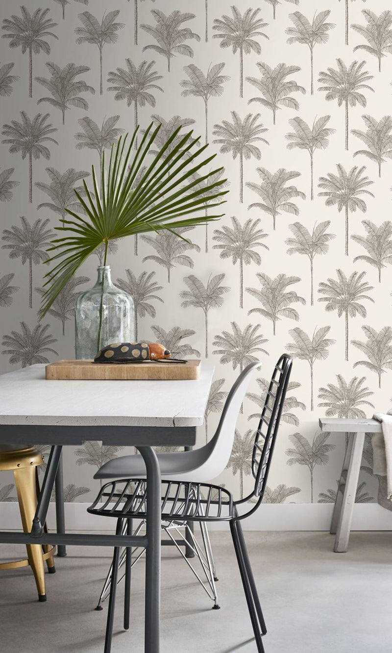 Origin Paradise Light Beige Palm Trees 139163