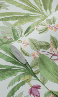 Origin Paradise Mint and Jungle Green Tropical Jungle Leaves 139189