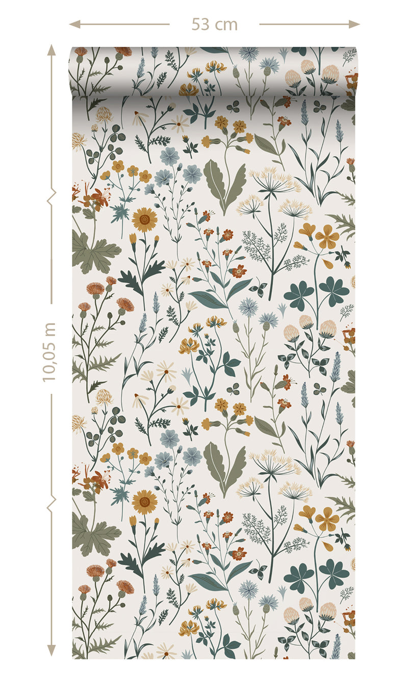Origin Mustard and Multi-colored Vintage Wildflowers 139391
