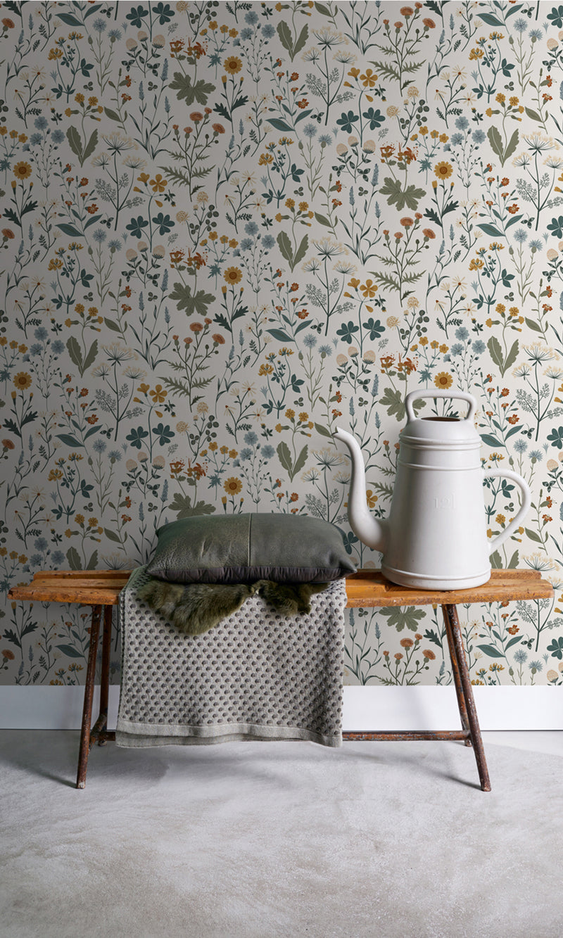 Origin Mustard and Multi-colored Vintage Wildflowers 139391