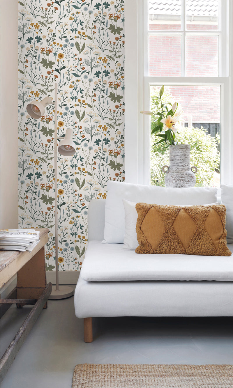 Origin Mustard and Multi-colored Vintage Wildflowers 139391
