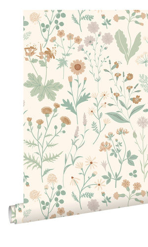 Origin Green and Multi-colored Vintage Wildflowers 139481