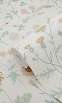 Origin Green and Multi-colored Vintage Wildflowers 139481