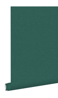 Origin Petrol Green Blush Linen Texture Plain 148747