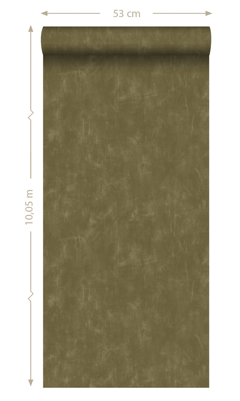 Origin Blush Khaki Green Plain With Painterly Effect 148723