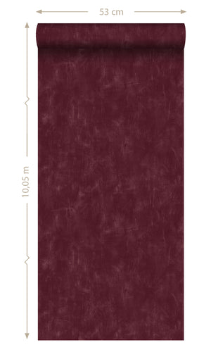 Origin Blush Burgundy Red Plain With Painterly Effect 148724