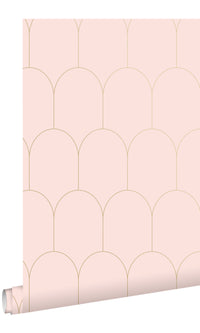 Origin Soft Pink and Gold Art Deco Motif 139201