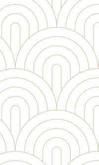 Origin White and Gold Art Deco Motif 139215