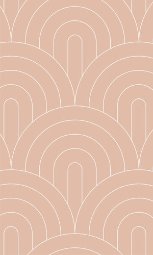 Origin Peach Pink Art Deco Motif 139218