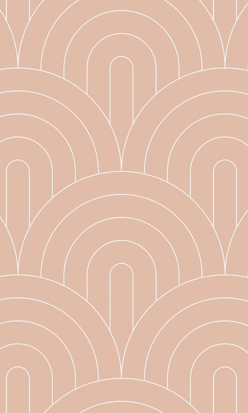 Origin Peach Pink Art Deco Motif 139218