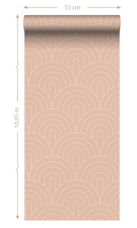 Origin Peach Pink Art Deco Motif 139218