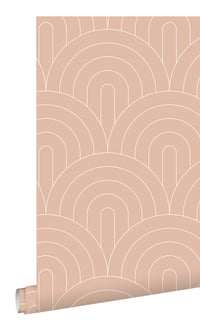 Origin Peach Pink Art Deco Motif 139218