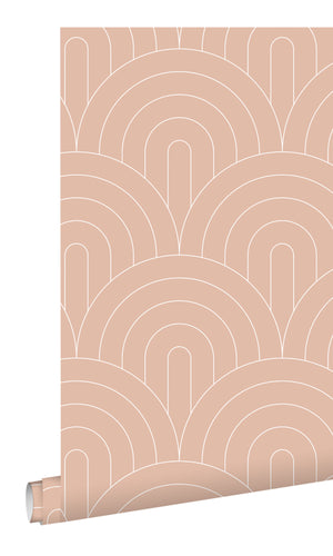 Origin Peach Pink Art Deco Motif 139218