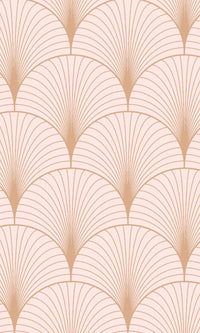 Origin Soft Pink and Rose Gold Art Deco Motif 139229