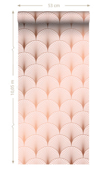 Origin Soft Pink and Rose Gold Art Deco Motif 139229